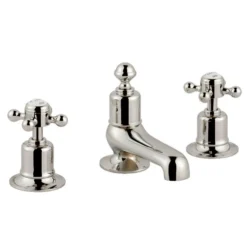 JTP Grosvenor Cross 3 Hole Deck Mounted Basin Mixer Tap