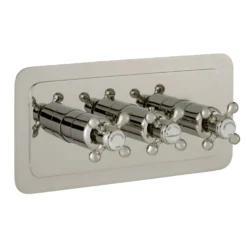 JTP Grosvenor Cross Horizontal Concealed 3 Outlet Shower Valve