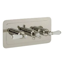 JTP Grosvenor Lever Horizontal Concealed 2 Outlet Shower Valve