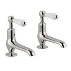 JTP Grosvenor Lever Long Nose Basin Pillar Taps