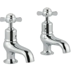 JTP Grosvenor Pinch Bath Pillar Taps