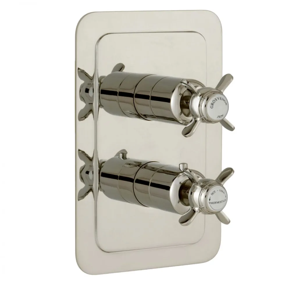 JTP Grosvenor Pinch Vertical Concealed 2 Outlet Shower Valve