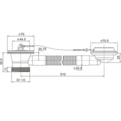 JTP Grosvenor Plug & Chain Bath Waste