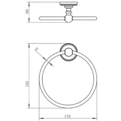 JTP Grosvenor Towel Ring
