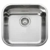 Leisure Square 1 Bowl Polished Stainless Steel Inset Sink & Waste Kit - 432 x 452mm