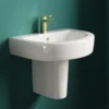 Lorraine 550mm Basin & Semi Pedestal