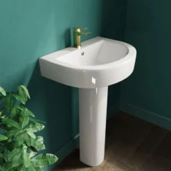 Lorraine Rimless Toilet & Basin Bathroom Suite