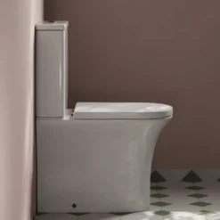 Lydia Rimless Close to Wall Close Coupled Toilet & Soft Close Seat