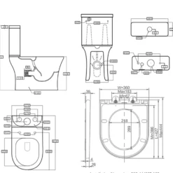 Lydia Rimless Toilet & Basin Bathroom Suite