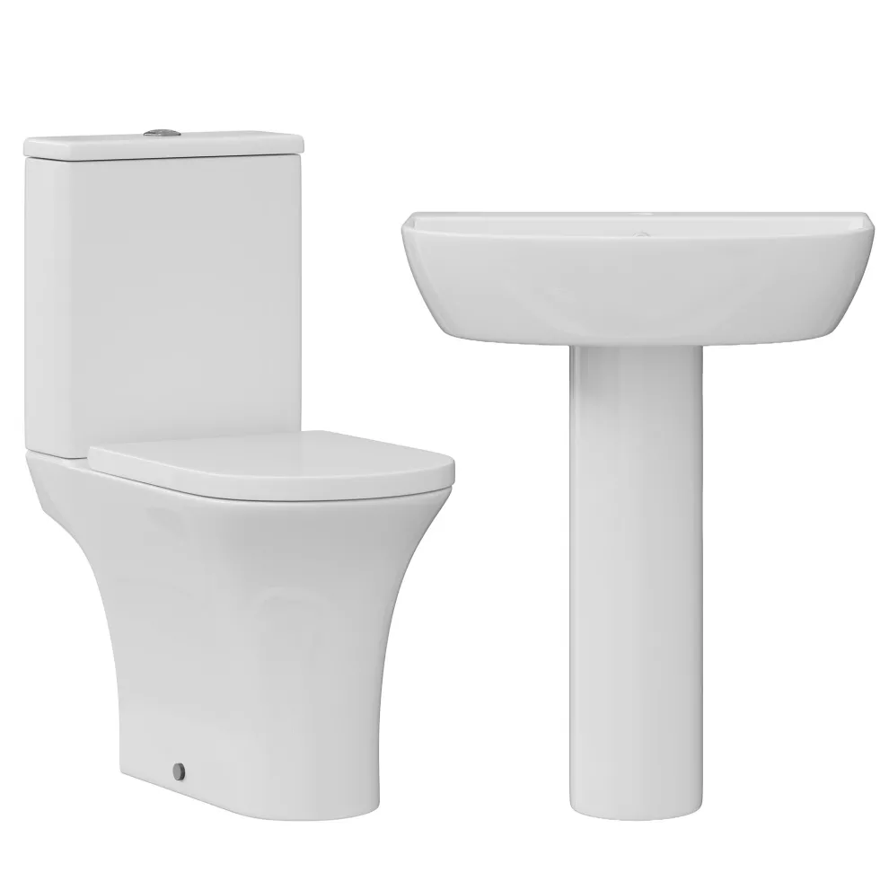 Lydia Rimless Toilet & Basin Bathroom Suite