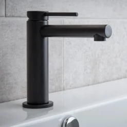 Miller Matt Black Mono Basin Mixer with Click-Clack Waste