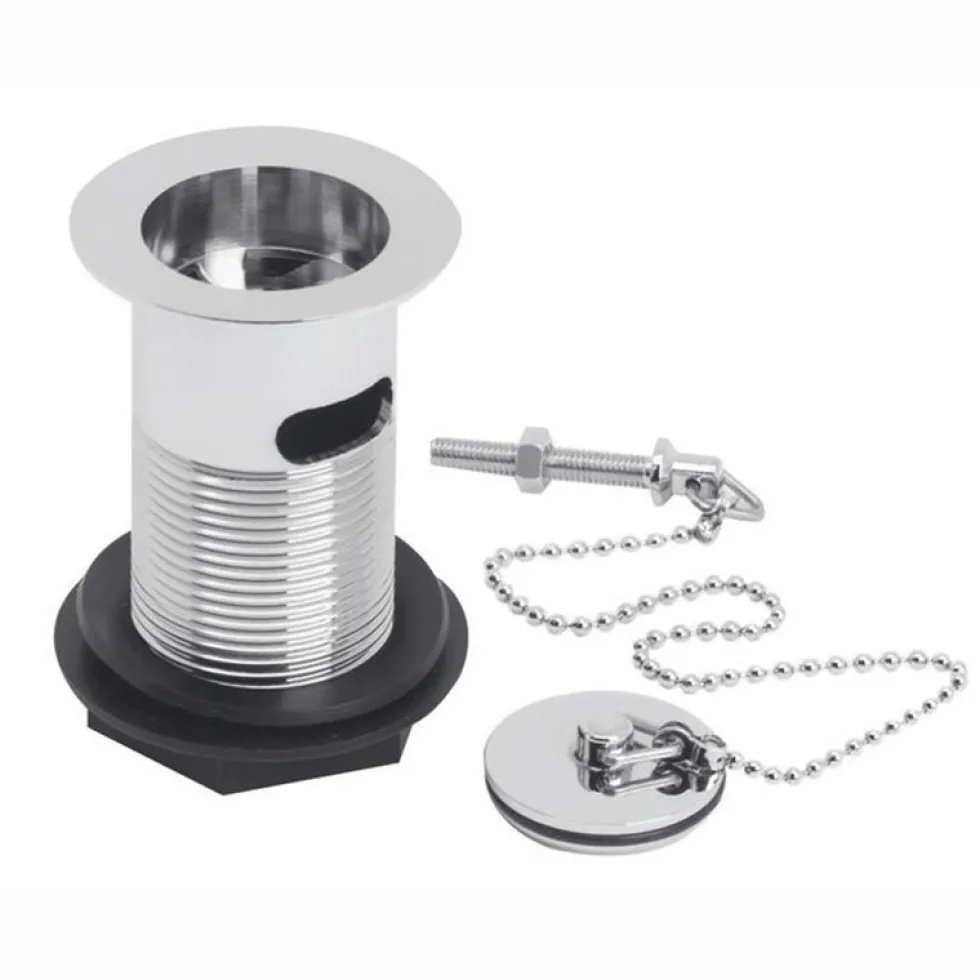 nuie Basin Waste With Brass Plug & Ball Chain