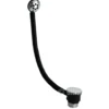 nuie Push Button Bath Waste with Dome Overflow Cover