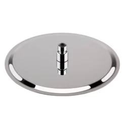 nuie Round Chrome Fixed Shower Head - 300mm Diameter