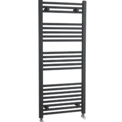 nuie Straight Anthracite Ladder Towel Rails - 1150 x 500mm