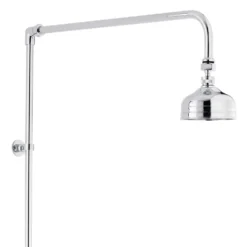 nuie Traditional Twin Exposed Thermostatic Shower Valve & Rigid Riser Kit