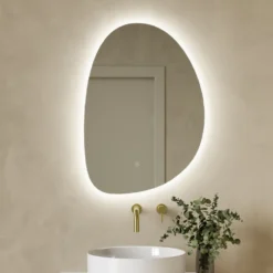 Organics LED Illuminated Mirror with Demister Pad & Colour Change Lights - 500 x 700mm