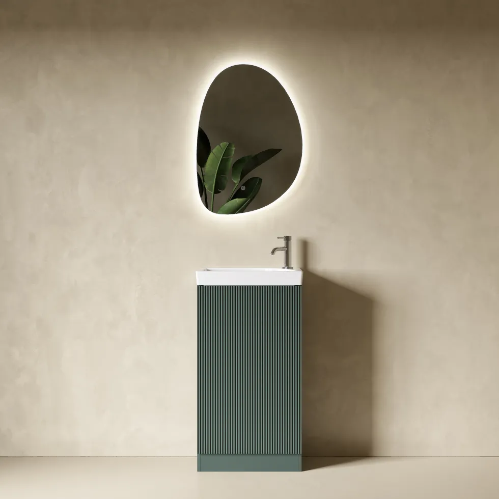 Organics LED Illuminated Mirror with Demister Pad & Colour Change Lights - 500 x 700mm