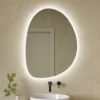 Organics LED Illuminated Mirror with Demister Pad & Colour Change Lights - 600 x 800mm