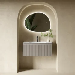 Organics LED Illuminated Mirror with Demister Pad & Colour Change Lights - 600 x 800mm