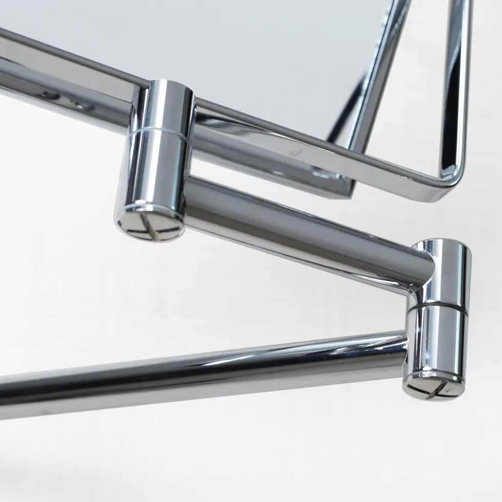 Origins Living Addison Reversible Rectangular Magnifying Chrome Mirror - 150 x 200mm