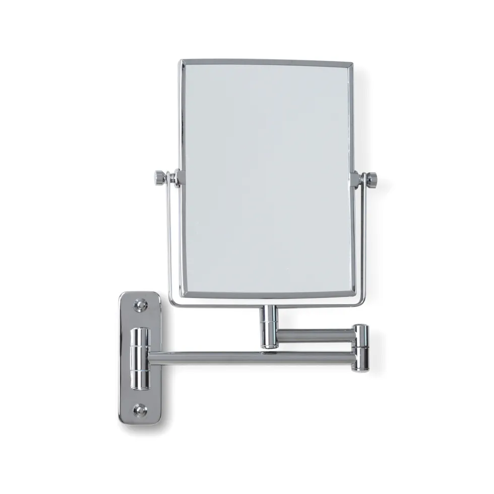 Origins Living Addison Reversible Rectangular Magnifying Chrome Mirror - 150 x 200mm