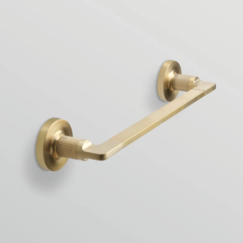 Origins Living Baxter Brushed Brass Towel Rail