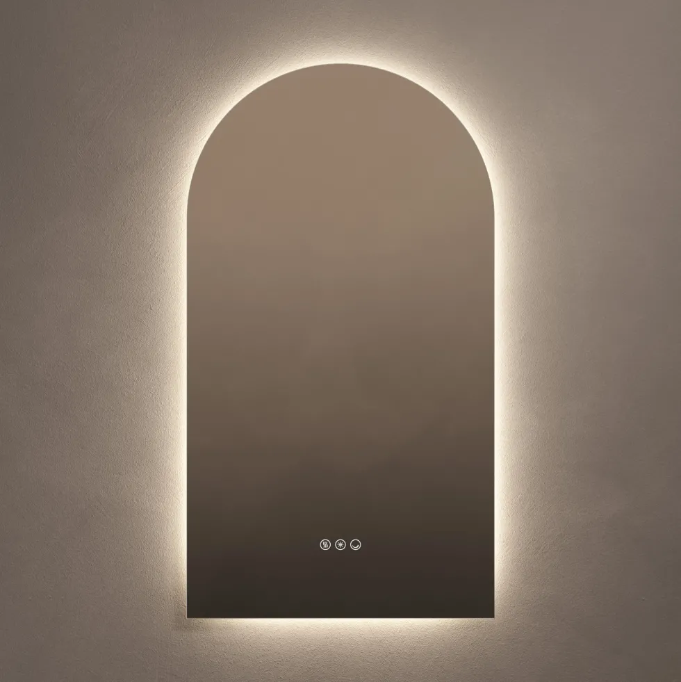 Origins Living Claris Arched LED Illuminated Mirror with Demister Pad & Colour Change Lights