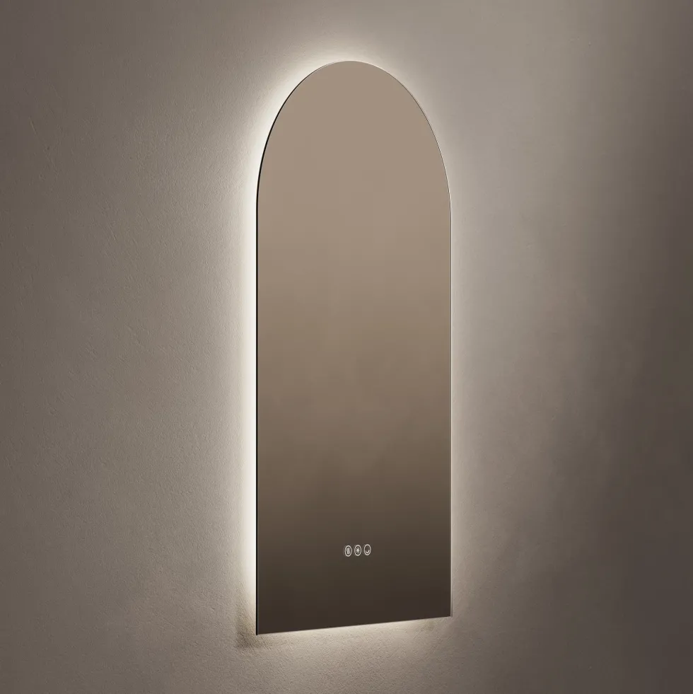 Origins Living Claris Arched LED Illuminated Mirror with Demister Pad & Colour Change Lights