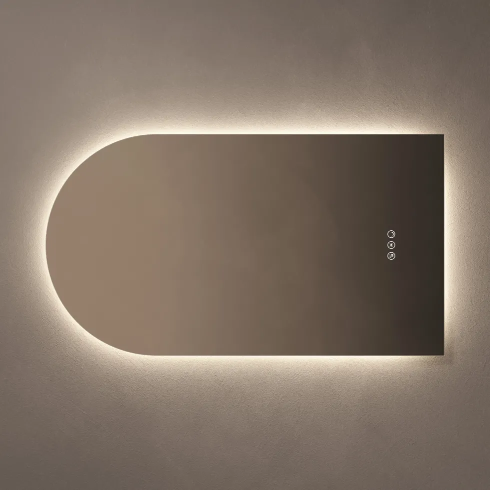 Origins Living Claris Arched LED Illuminated Mirror with Demister Pad & Colour Change Lights