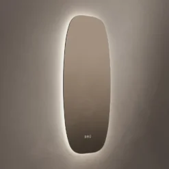Origins Living Claris Barrel LED Illuminated Mirror with Demister Pad & Colour Change Lights - 500 x 900mm