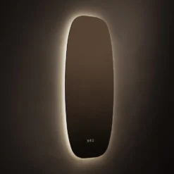 Origins Living Claris Barrel LED Illuminated Mirror with Demister Pad & Colour Change Lights - 500 x 900mm