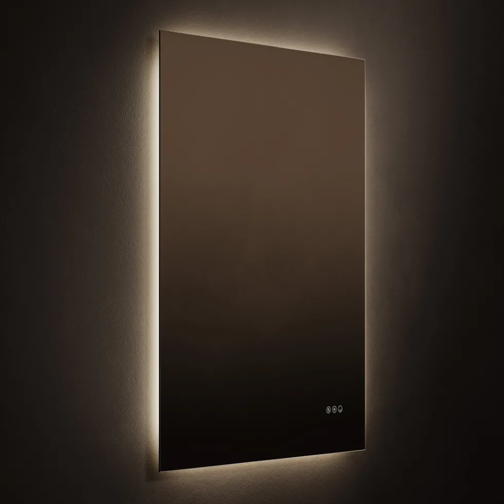 Origins Living Claris Rectangular LED Illuminated Mirror with Demister Pad & Colour Change Lights
