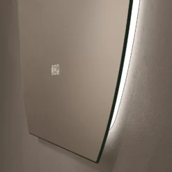Origins Living Claris Round Cut LED Illuminated Mirror with Demister Pad & Colour Change Lights - 1000mm