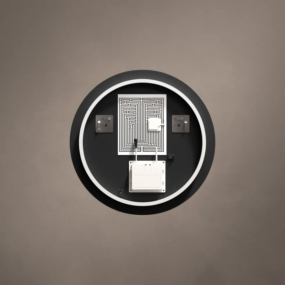 Origins Living Claris Round LED Illuminated Mirror with Demister Pad & Colour Change Lights