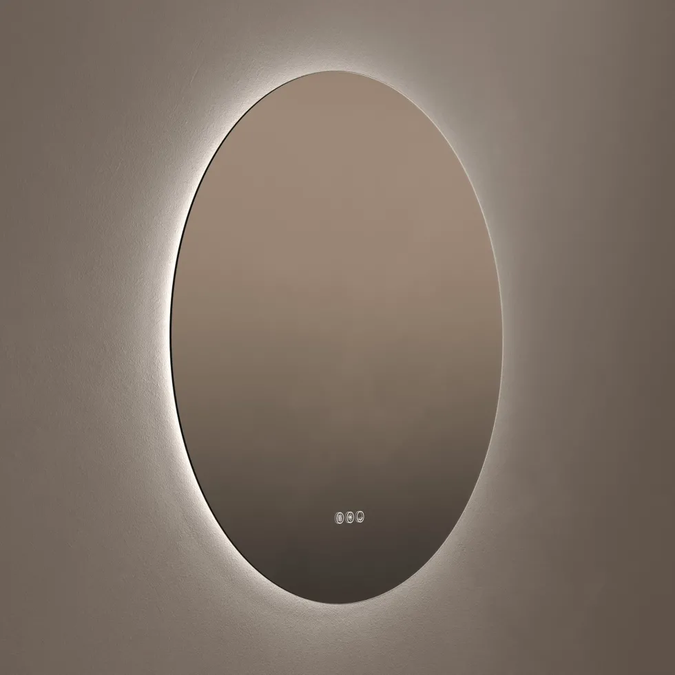 Origins Living Claris Round LED Illuminated Mirror with Demister Pad & Colour Change Lights
