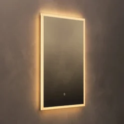 Origins Living Cleo Rectangular LED Illuminated Mirror with Demister Pad - 600 x 800mm