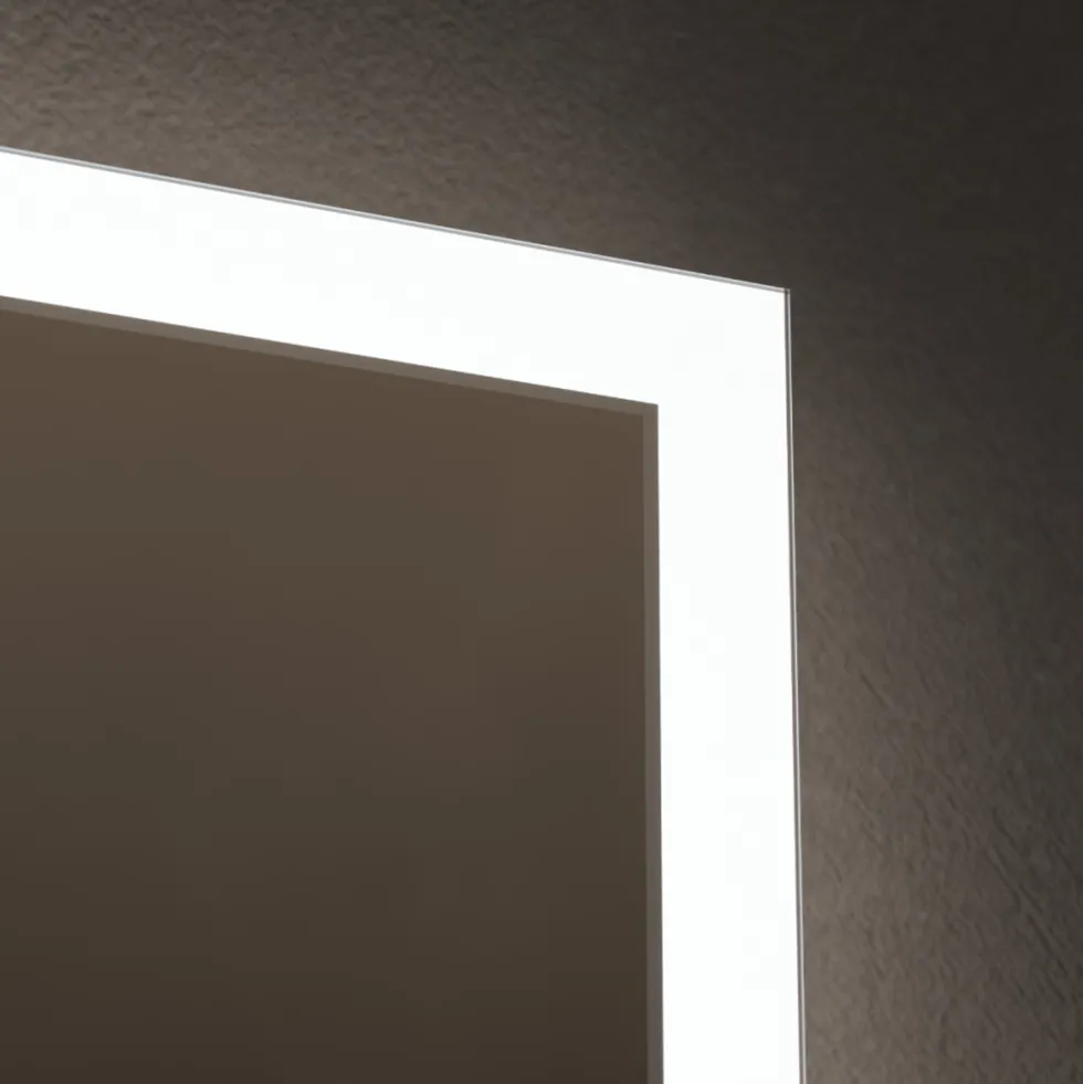 Origins Living Cleo Rectangular LED Illuminated Mirror with Demister Pad - 600 x 800mm