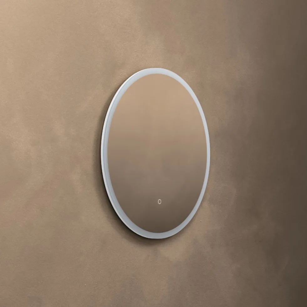 Origins Living Cleo Round LED Illuminated Mirror with Demister Pad - 600mm