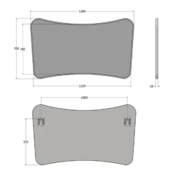 Origins Living Delphine Mirror - 1200 x 700mm