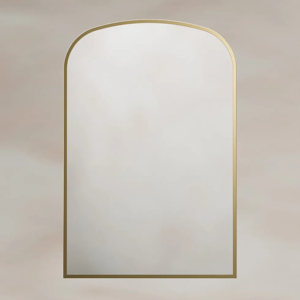 Origins Living Delphine Overmantle Arched Mirror - 600 x 900mm