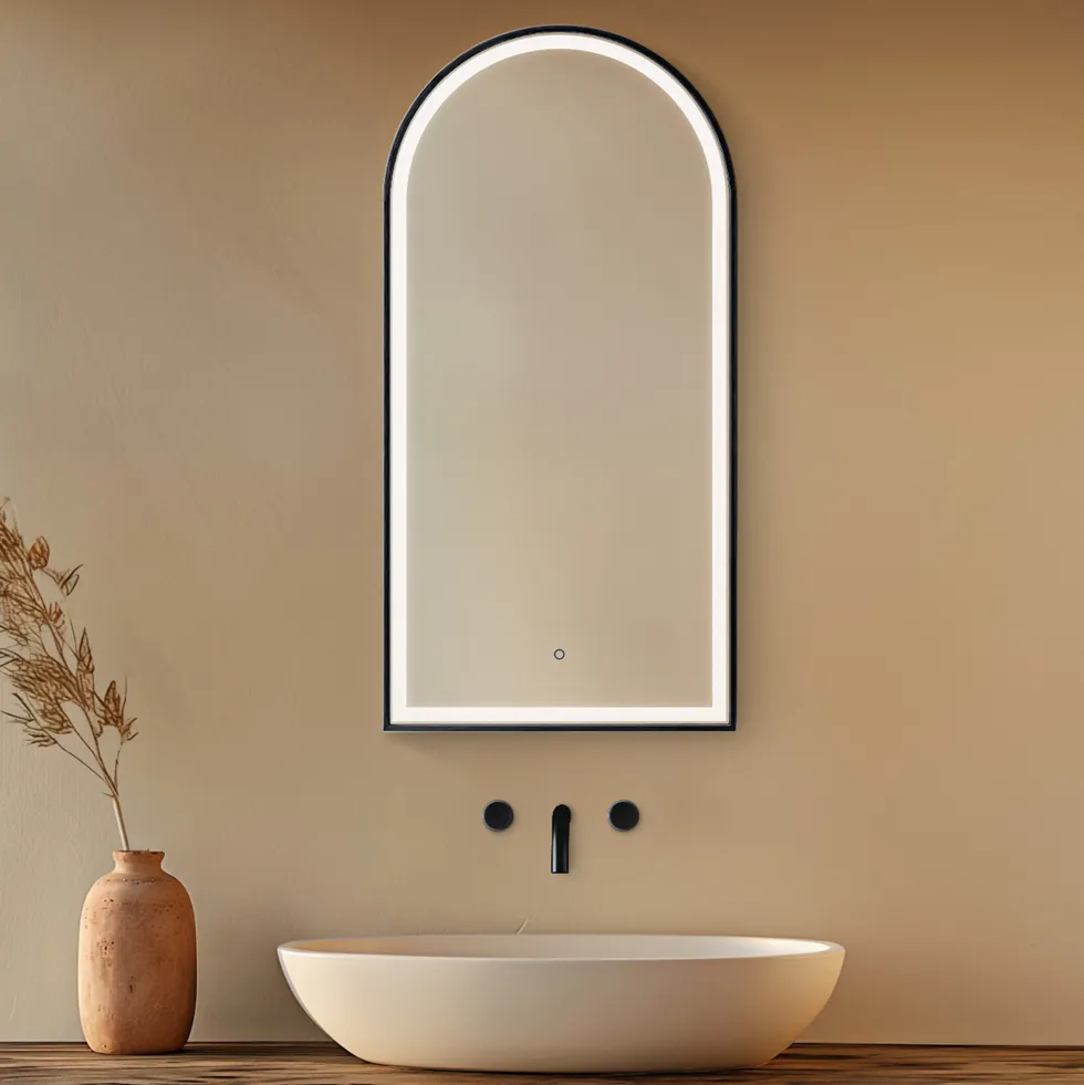 Origins Living Lomax Light Arched LED Illuminated Mirror with Demister Pad