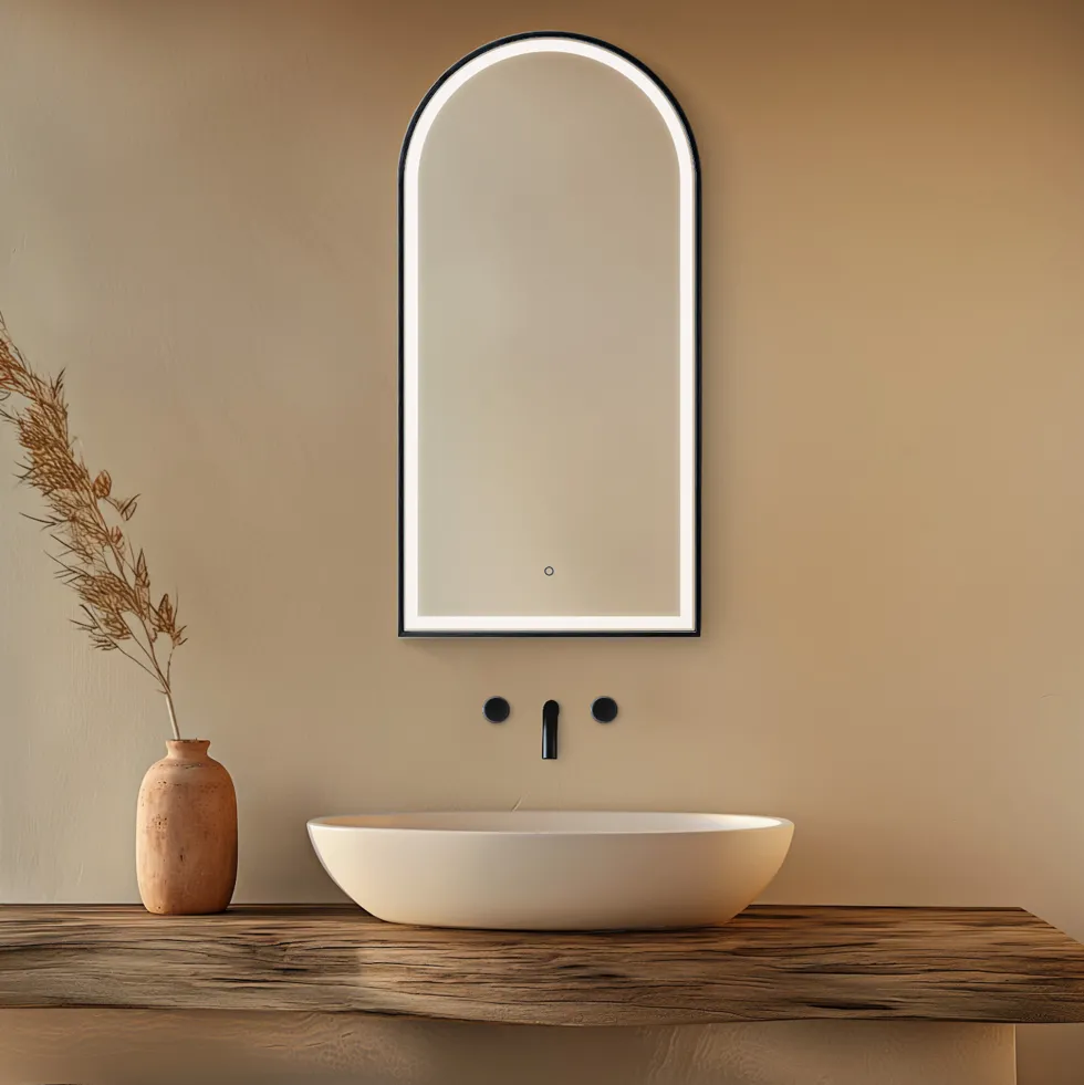 Origins Living Lomax Light Arched LED Illuminated Mirror with Demister Pad