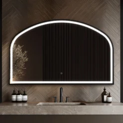 Origins Living Lomax Light Overmantle Arch LED Illuminated Mirror with Demister Pad - 1200 × 750mm