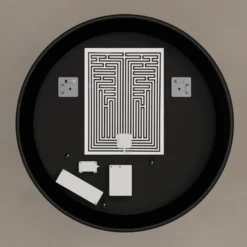Origins Living Luxor Gold & Black Illuminated LED Mirror with Demister Pad - 800mm