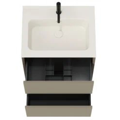 Oslo 600mm Wall Mounted Vanity Unit & Matt White Basin
