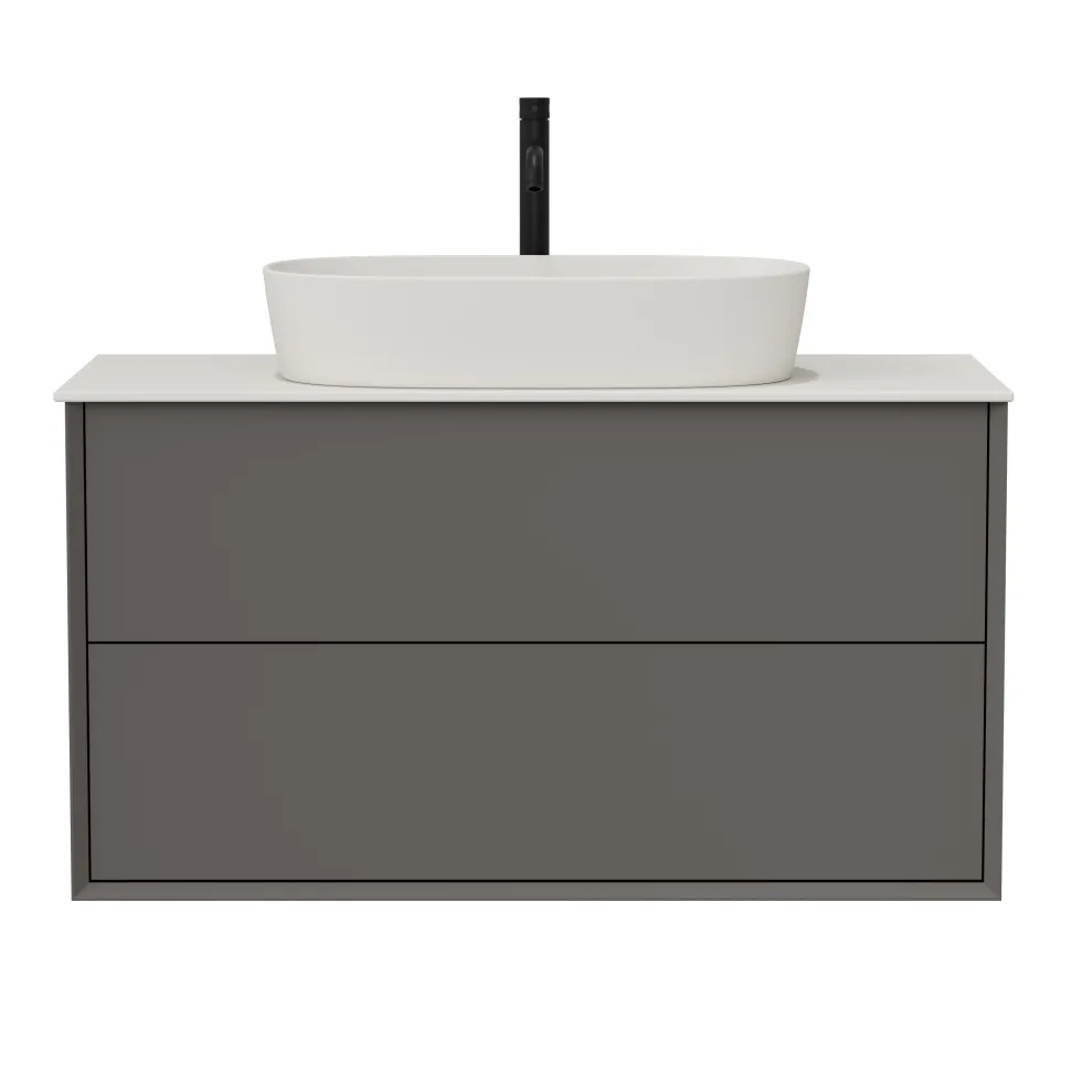 Oslo 1000mm Wall Mounted Vanity Unit & Sintered Stone Countertop
