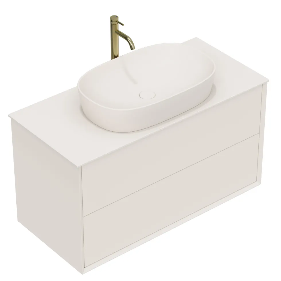 Oslo 1000mm Wall Mounted Vanity Unit & Sintered Stone Countertop