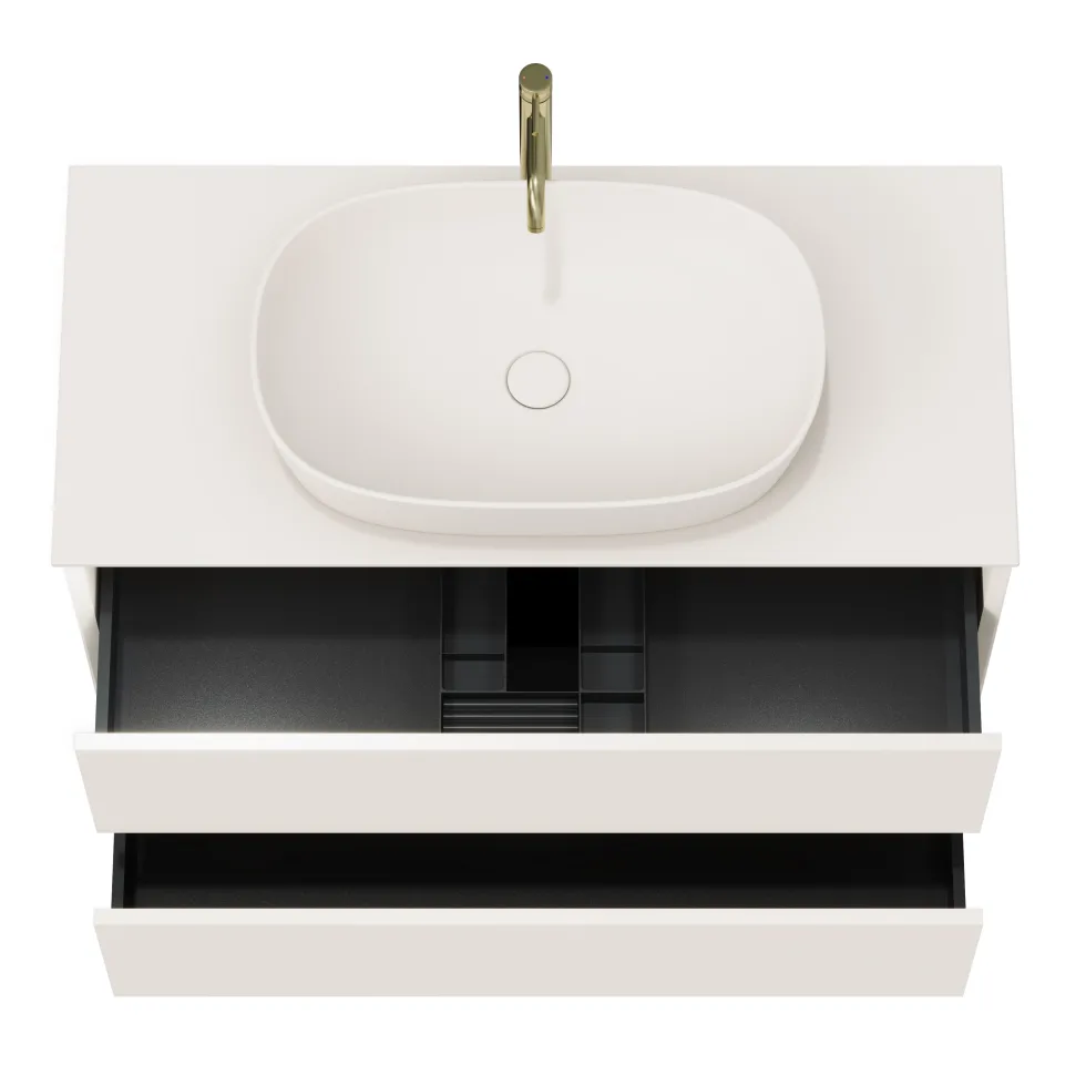 Oslo 1000mm Wall Mounted Vanity Unit & Sintered Stone Countertop