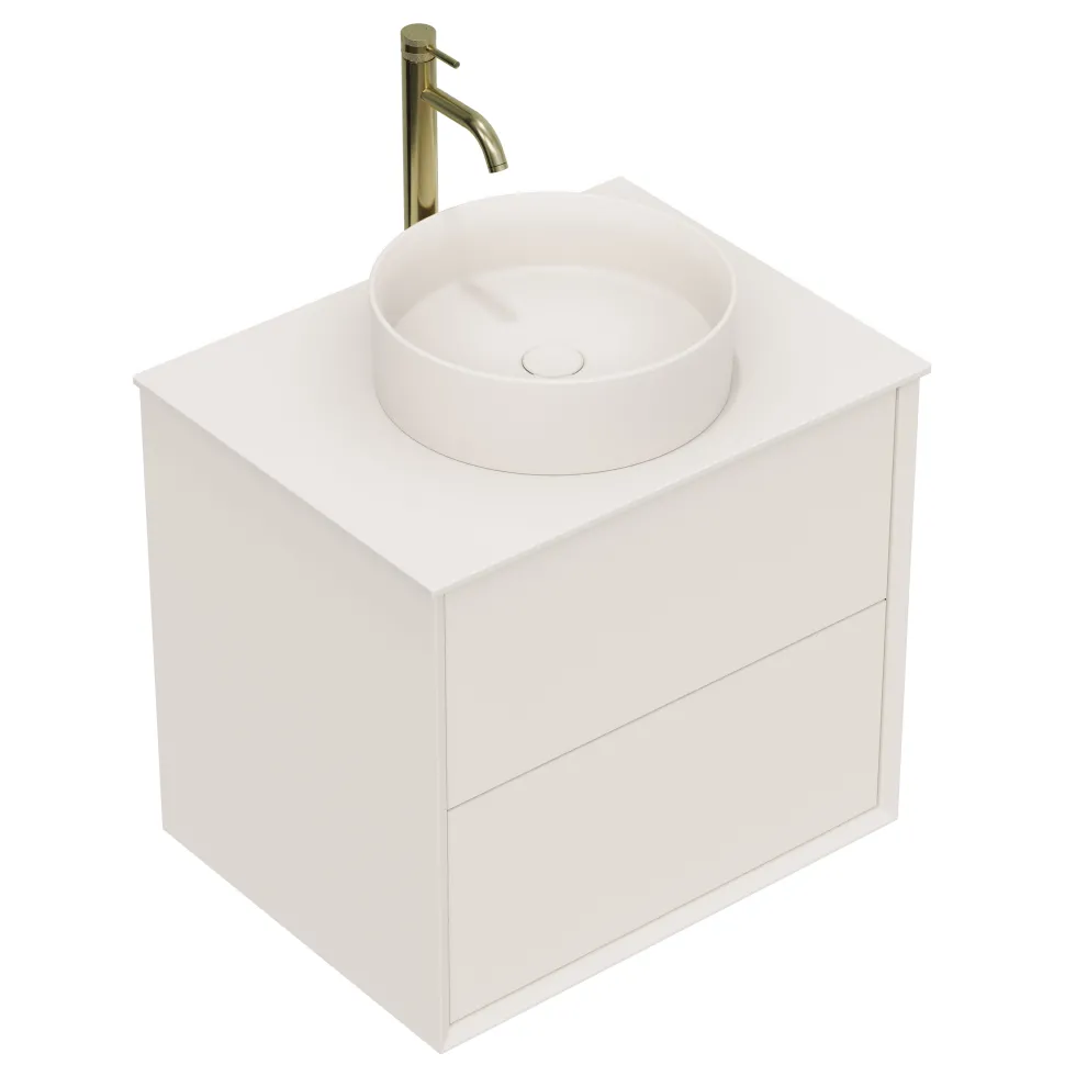 Oslo 600mm Wall Mounted Vanity Unit & Sintered Stone Countertop